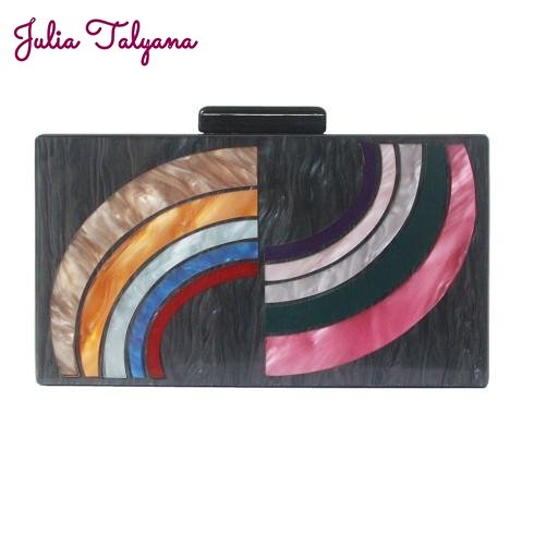 JULIA TALYANA™ | Sac acrylique à bandes de couleur