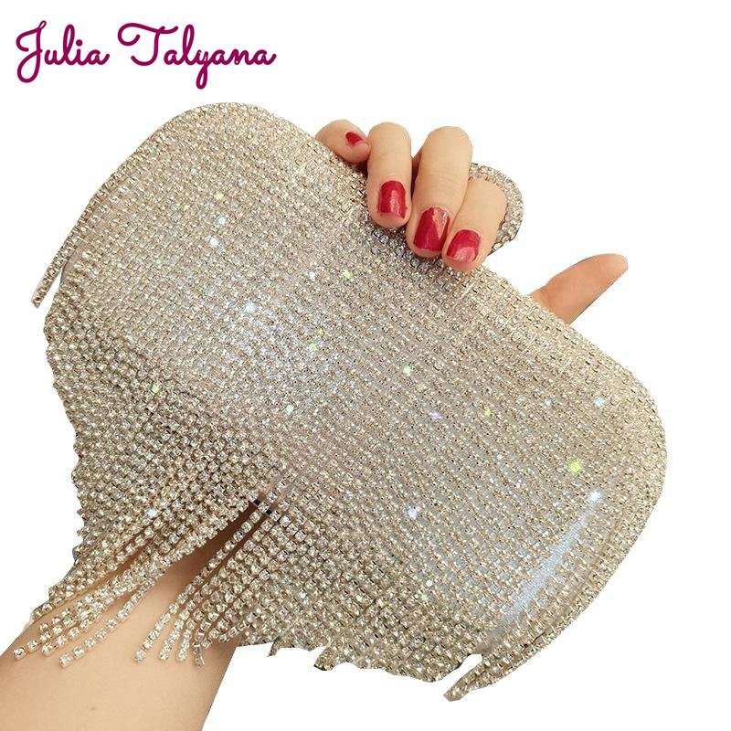 Julia Taliana™ |  Glänzende Diamant Hochzeitstasche