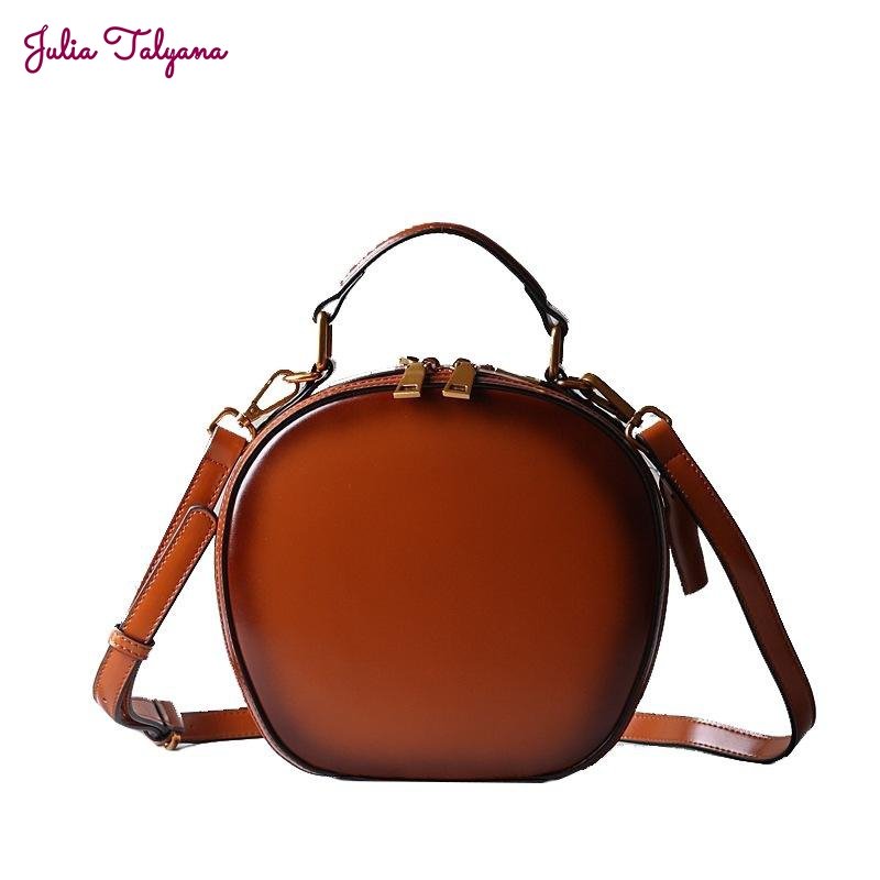 Julia Talyana ™ | Women's leather round bag